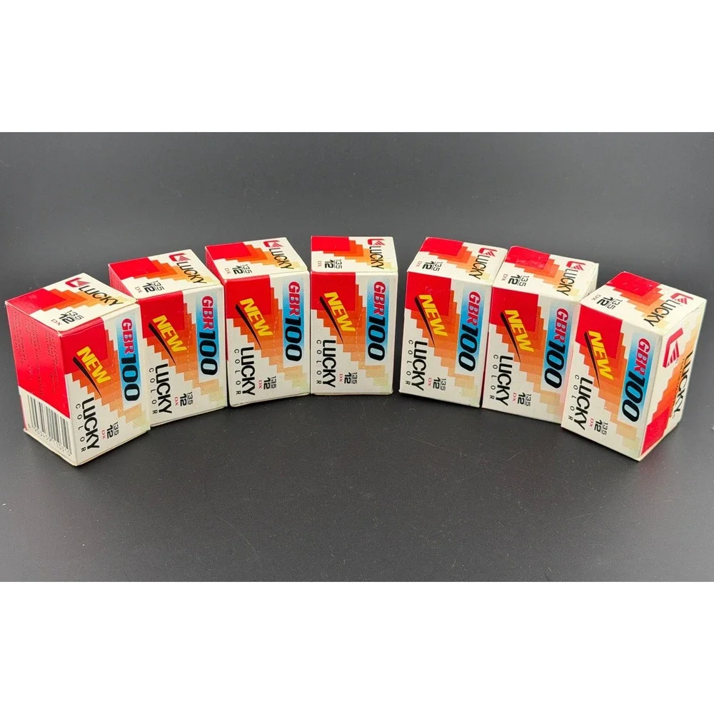 Lucky Color GBR 100: 35mm Film, DX 135-12, ISO 100, C-41 Process, Lot of 7, NEW